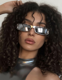 Quadratische Sonnenbrille im Retro-Stil Damen
