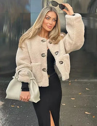 Luxusmantel für Damen mit Fleece