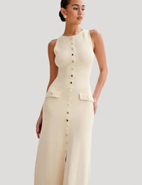 Maxikleid Damen Ärmellos Kleider