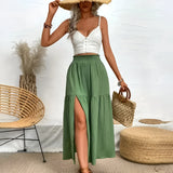 skirts : Nora | Jupe Longue Femme en Tissu Bohemian Taille Haute in van Seroa
