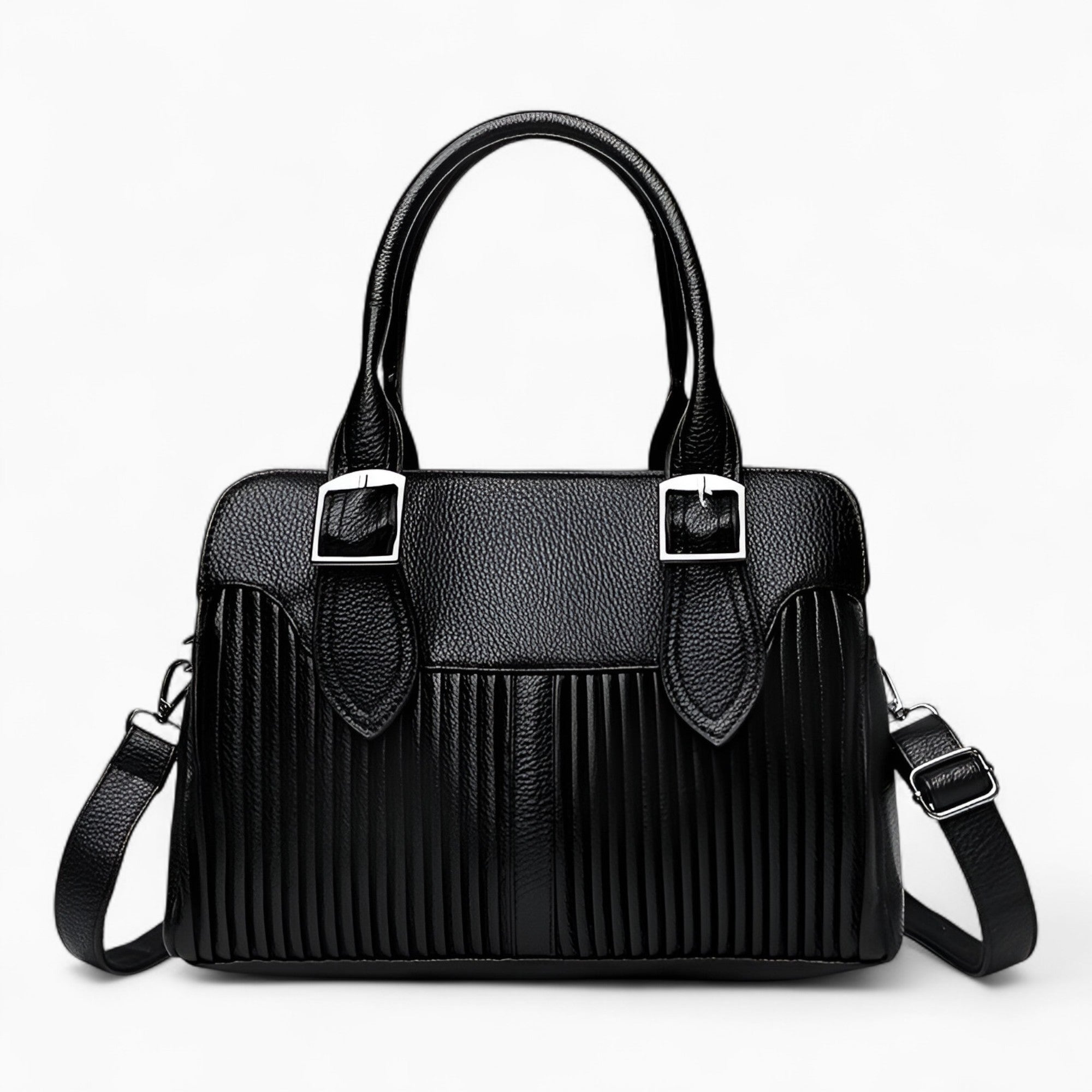 Sacs à main : Julia | Sac à main femme spacieux et élégant in Noir van Seroa