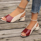 Sandales Élégantes en Cuir Pour Femmes 1