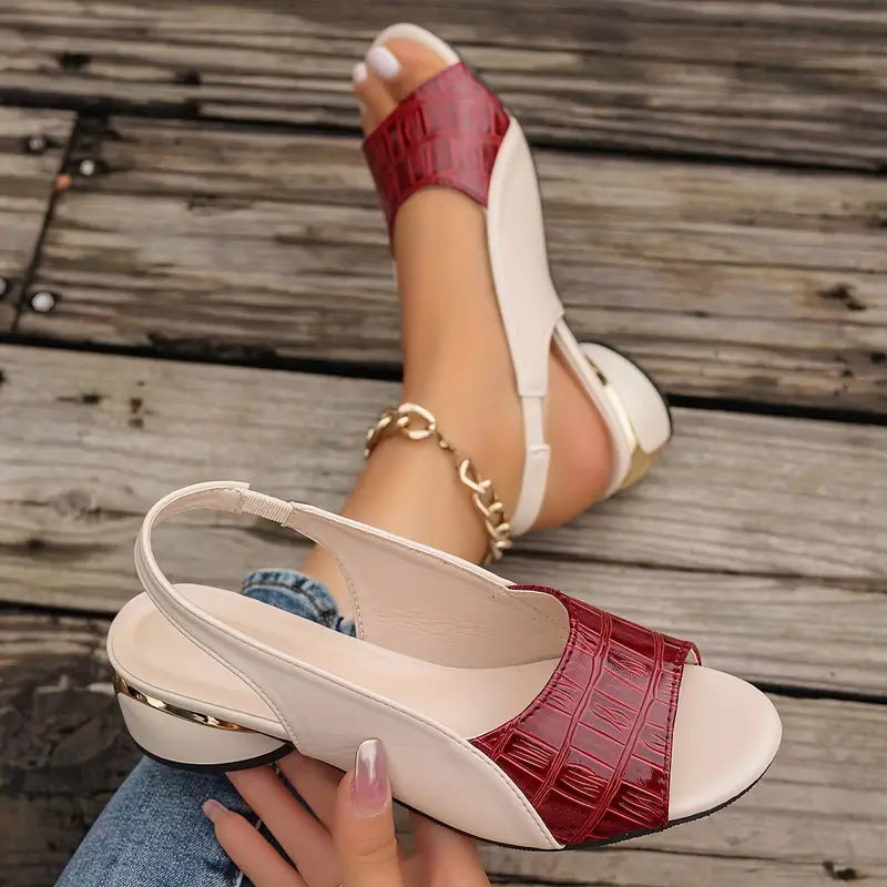 Sandales Élégantes en Cuir Pour Femmes 2