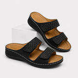 Sandales compensées – Confort et style combinés Cuir Femme
