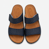 Sandales compensées – Confort et style combinés Cuir Femme