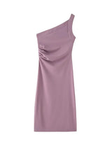 dresses : Enid | Robe d'Été Femme Plissée Asymétrique Longue in van Seroa