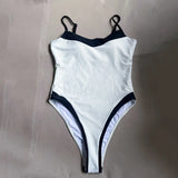 swimwear : Sophie – Maillot de Bain Une-Pièce Élégant avec Finitions Contrastantes in van Seroa
