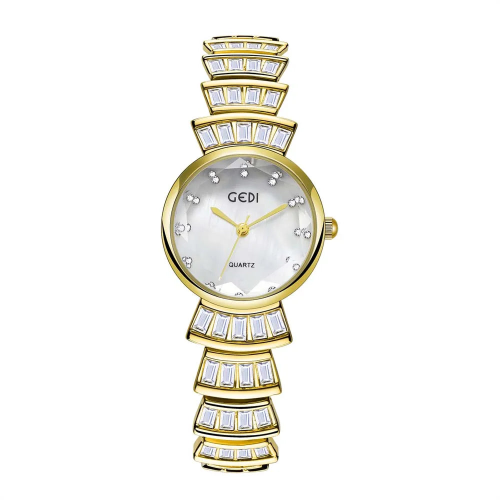 other : Jane | Montre Femme Luxe Quartz en Acier Inoxydable in Or - blanc van Seroa