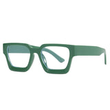 other : Helena | Lunettes de Soleil Carrées Femme in Vert van Seroa
