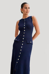 dresses : Élégante Robe Longue Sans Manches in van Seroa