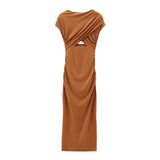 dresses : Isabelle - Robe de Cocktail Chic avec Drapé et Décolleté en V in van Seroa