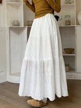dresses : Cora | Jupe Plissée A-Line en Polyester pour Fille in Blanc van Seroa