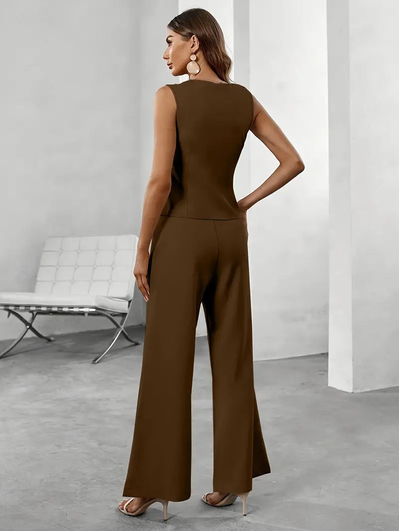other : Anika – Ensemble Tailleur Sans Manches pour une Élégance Sans Effort in van Seroa