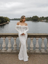 dresses : Seroa Robe élégante en tricot à manches longues in van Seroa