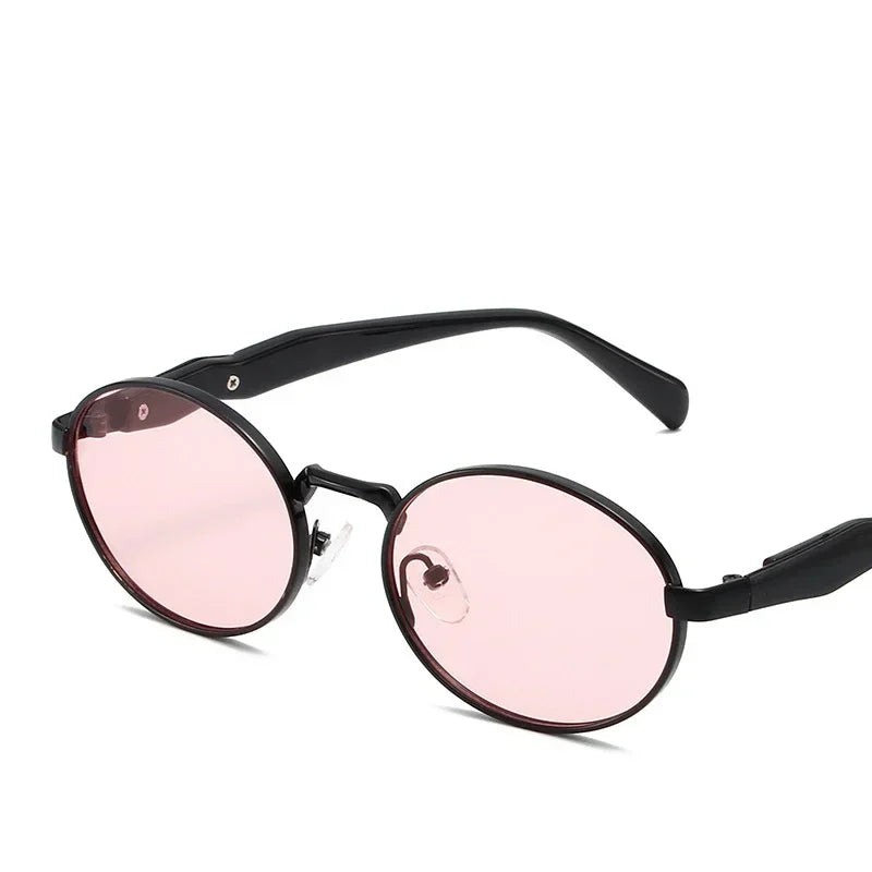 other : Eliana | Lunettes de Soleil Femme Métal Vintage Polarisées in RoseNoir Tissu libre van Seroa