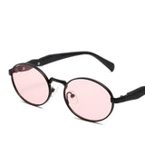 other : Eliana | Lunettes de Soleil Femme Métal Vintage Polarisées in RoseNoir Tissu libre van Seroa
