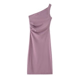 dresses : Enid | Robe d'Été Femme Plissée Asymétrique Longue in Robe asymétrique van Seroa