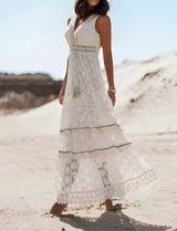dresses : Rina | Robe d'Été Femme Coton Chic Sans Manches in van Seroa