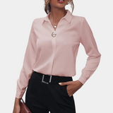 top blouses : Anastacia | Chemisier Femme Chic en Tissu Doux in Rose van Seroa