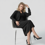 Maren | Ensemble Femme Chic Midi Robe et Bomber