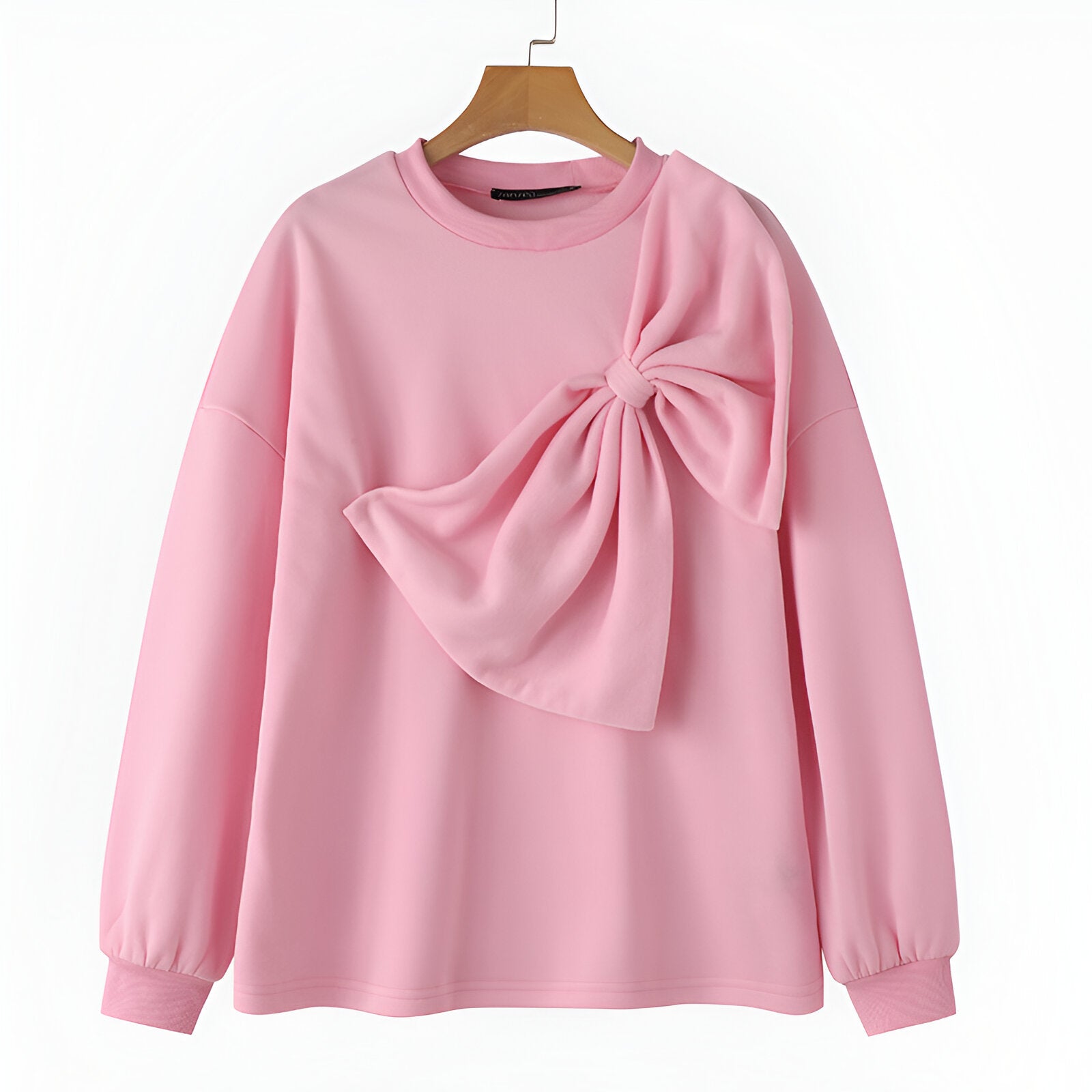 Sweat Femme Ample Avec Détail Nœud 2