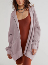 Sweat Femme Ample à Capuche Tendance 11