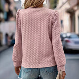 Sweat Femme Chic à Manches Bouffantes 1