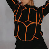 Sweat Shirt Femme Géométrique Chic 1