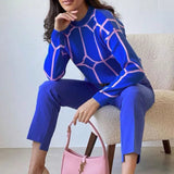 Sweat Shirt Femme Géométrique Chic 2