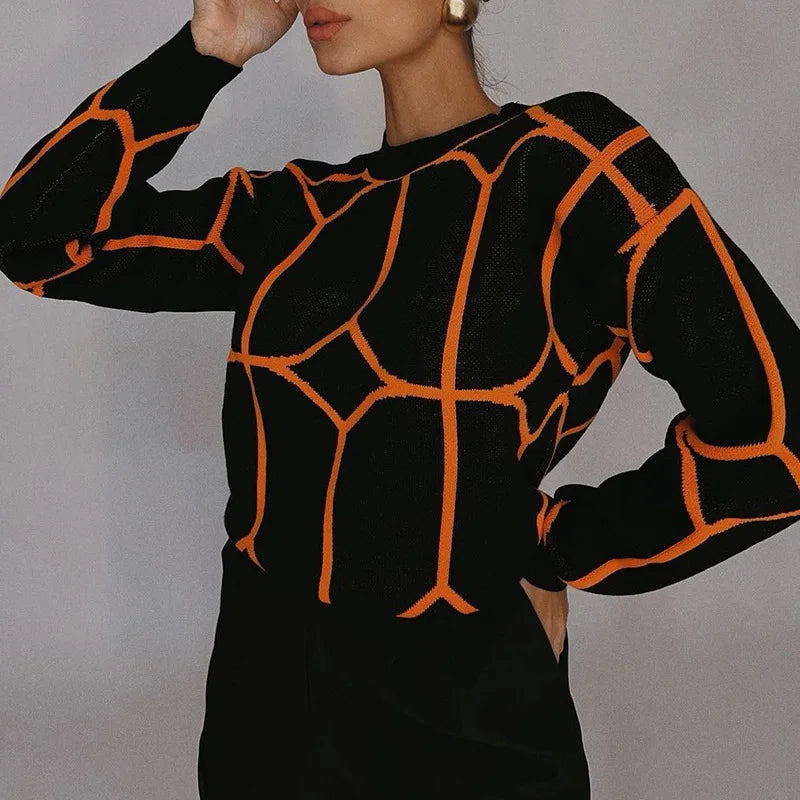 Sweat Shirt Femme Géométrique Chic 5