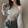 Dopasowany sweter damski w stylu retro, bawełniany