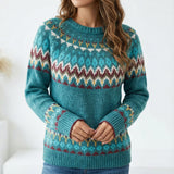 Sweatshirt Femme Rétro Pull de Noel Chaud