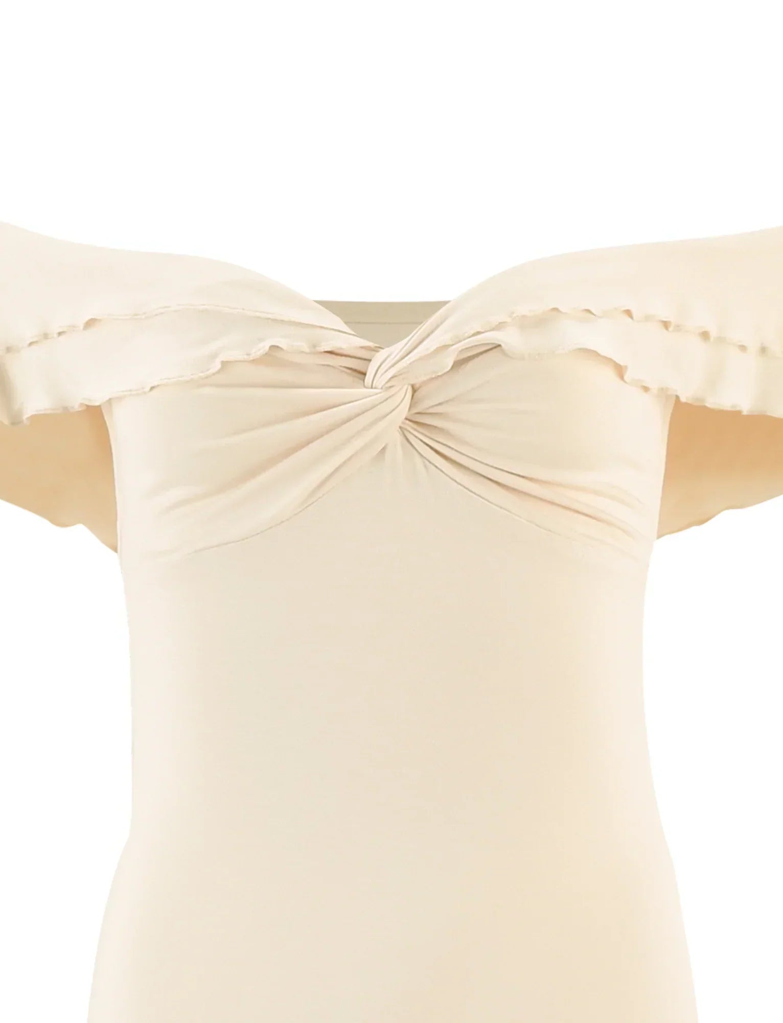 dresses : Bianca – Robe longue moulante en satin à épaules dénudées in van Seroa