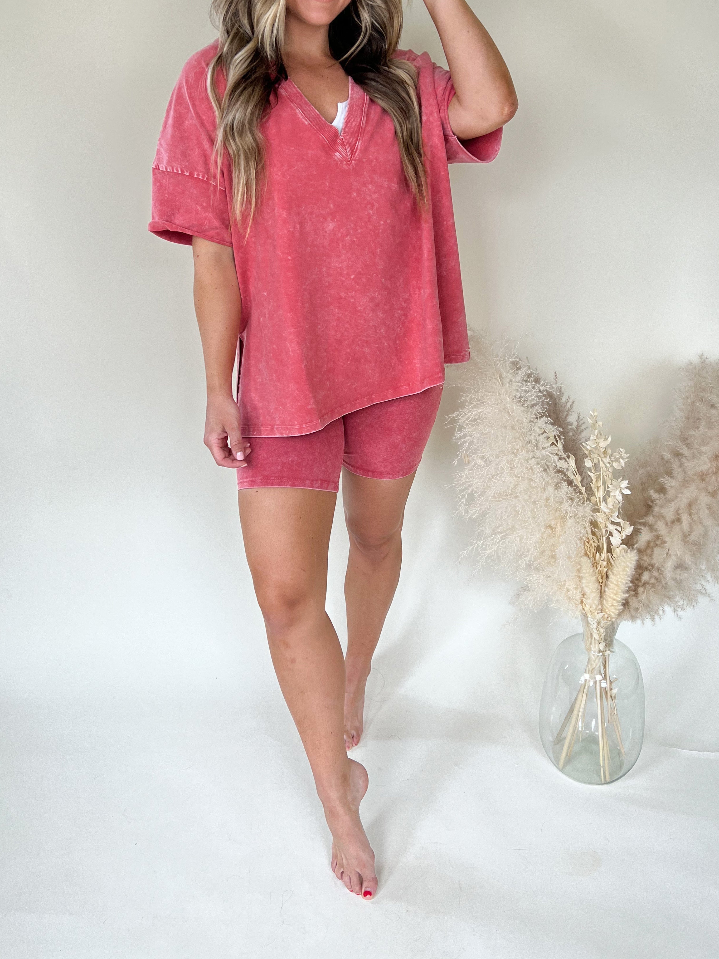 Tee Shirt Femme Décontracté Col en V 3