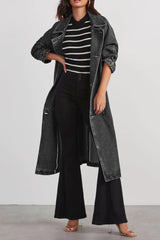 Trench Femme en Jean Chic Ajusté 10