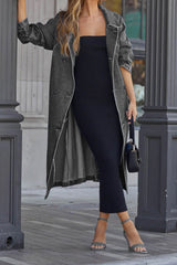 Trench Femme en Jean Chic Ajusté 6