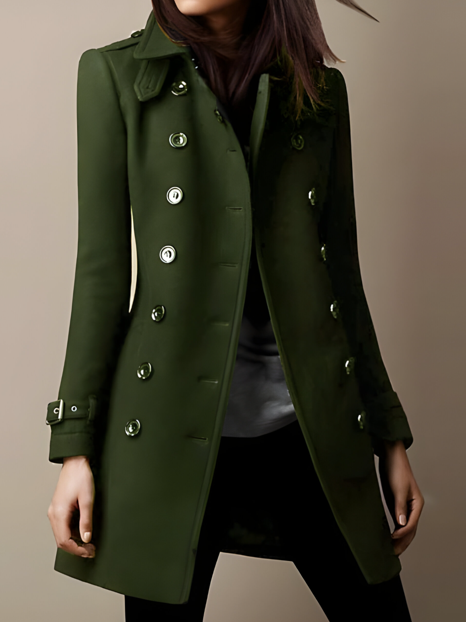 Eira | Trenchcoat Femme Élégant en Coton Ajusté