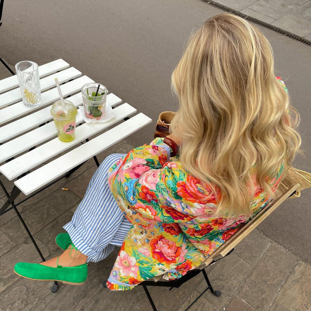 Veste Bomber Femme Imprimé Floral Élégante 3