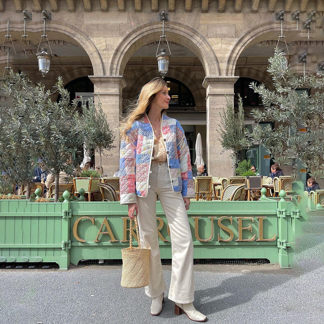 Veste Bomber Femme Imprimé Floral Élégante 7
