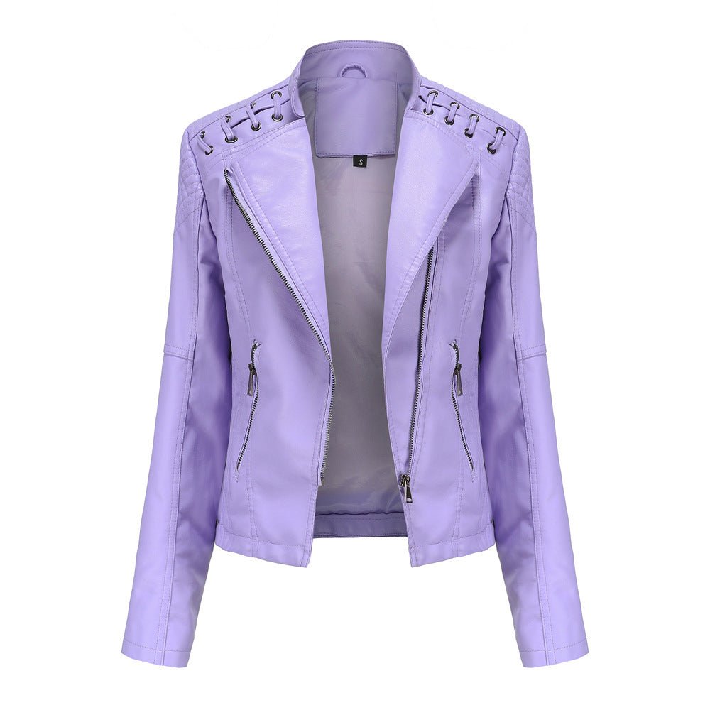 Veste Cuir Homme Washed Décontractée 17