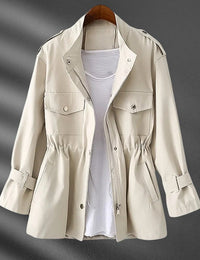 Eng geschnittene, elegante Damen-Windjacke für Frühling/Herbst