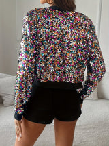 Veste Femme Bomber à Paillettes Élégante 2