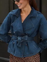 Coraline | Veste Femme Ceinturée Minimaliste à Manches Longues