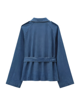 Coraline | Veste Femme Ceinturée Minimaliste à Manches Longues