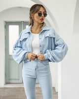 Veste Femme Chic Courte Boutonnée 0