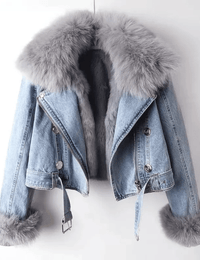 Damenjacke Schick aus Jeans mit Weichem Futter
