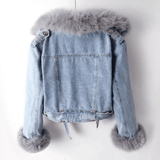 Veste Femme Chic en Jean Doublée 1