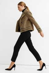 Veste Femme Chic en Maille Pied-de-Poule 2