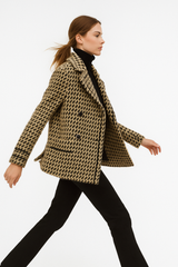 Veste Femme Chic en Maille Pied-de-Poule 3