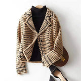 Veste Femme Chic en Maille Pied-de-Poule 8